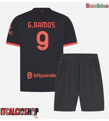 AC Milan Goncalo Ramos #9 Terza Maglia Bambino 2026-27 Manica Corta (+ Pantaloni corti)